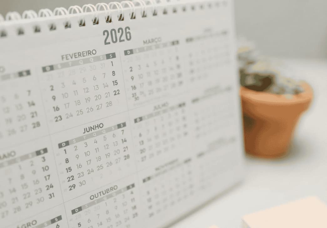 imagem de calendário de mesa